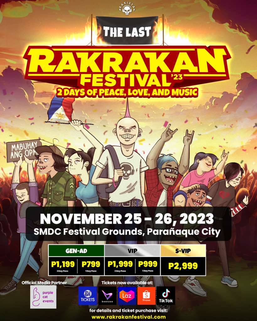 RAKRAKAN FESTIVAL 2023 OFFICIALLY ANNOUNCES THEIR FINAL BAND LINE-UPS